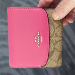 Pink coach wallet